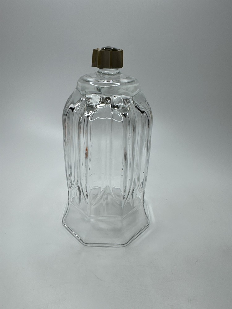 Vintage Homco Heavy Ribbed Glass Peg Votive Candle Holder