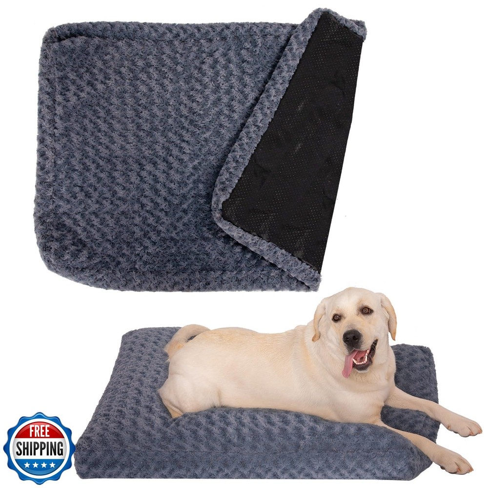 BLVOTKRO Washable Waterproof Dog Bed Cover Soft Plush Medium Replacement in Fa