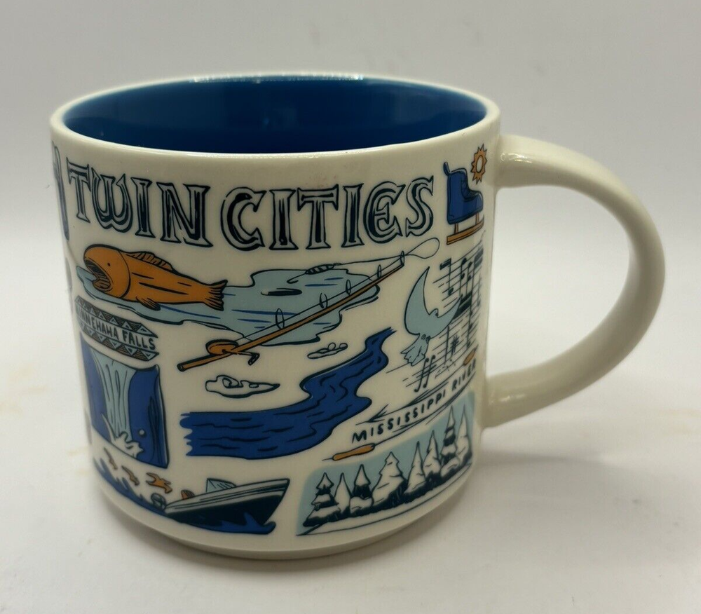 Starbucks Been There Twin Cities 14oz Travel Mug Global Series