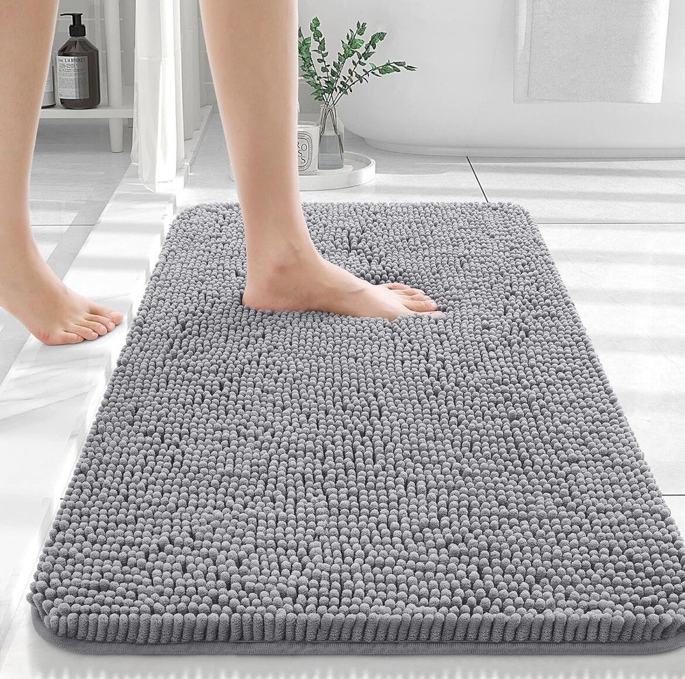 OLANLY Bathroom Rugs 30x20, Extra Soft Absorbent Chenille Bath Rugs