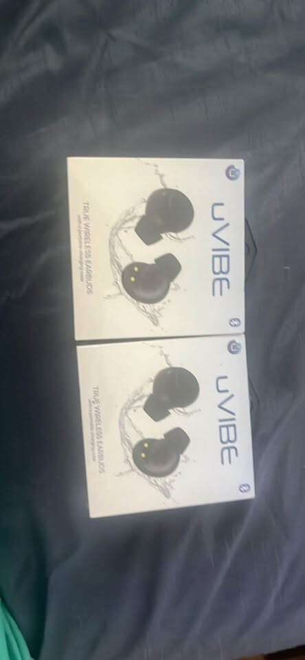 UVibe True Wireless Earbuds with Portable Charging Case for On-the-Go Listening