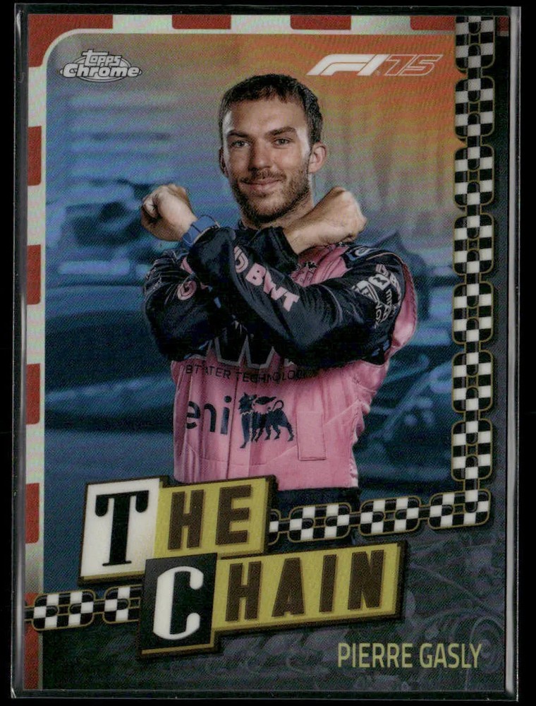 2025 Topps Chrome Formula 1 The Chain Pierre Gasly #CH-8 Refractor