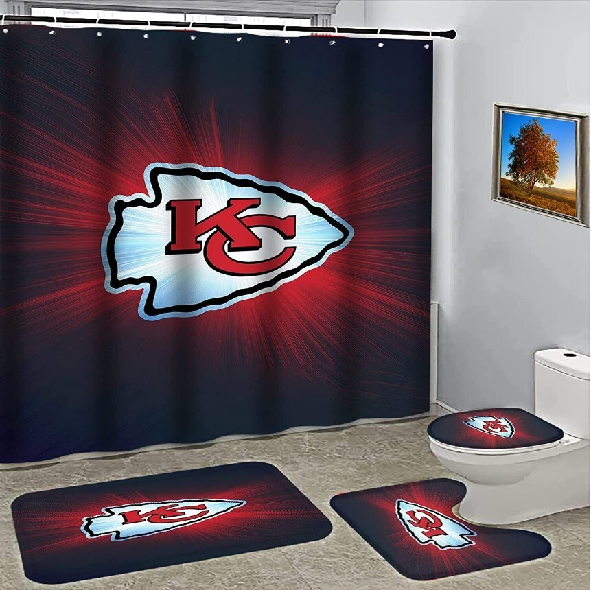 Kansas City Premium Bathroom and Shower Curtain Sets Chief
