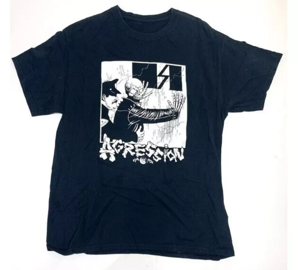 Agression Band Shirt, remake shirt, hardcore punk band, gift for fan