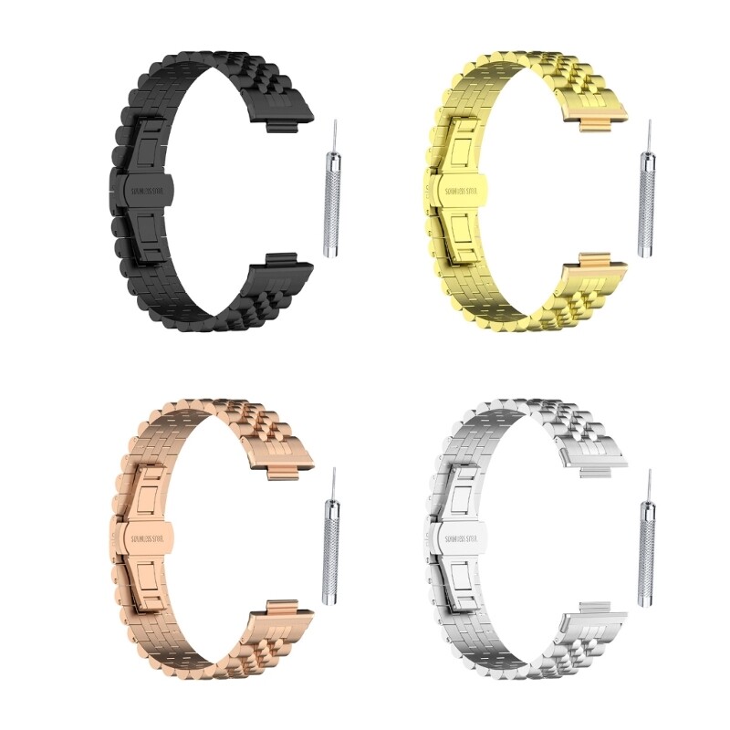 Stainless Steel Watchstrap Belt Sweatproof Strap for Band 8 Watch