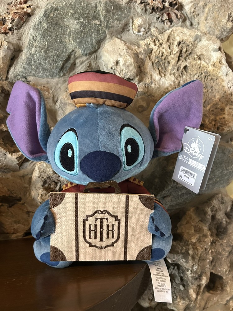 2024 Disney Parks Tower of Terror Stitch Bellhop Plush Toy with Tags