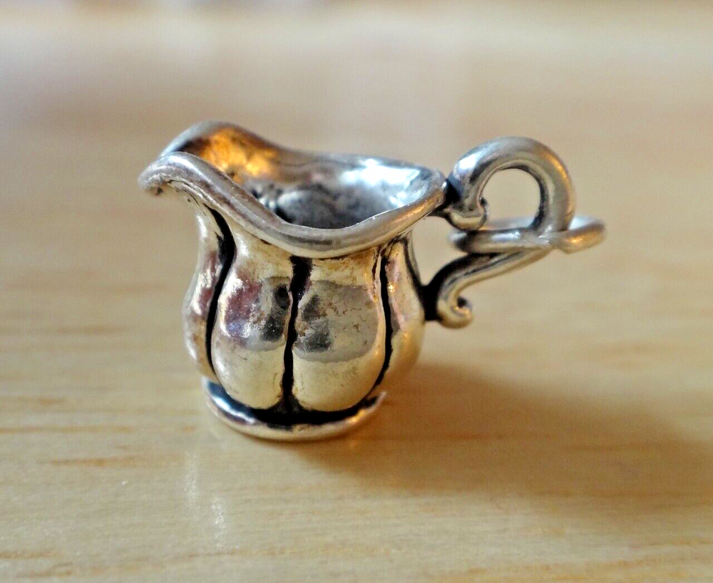 15x10mm 3.5g Sterling Silver Creamer Pitcher Charm