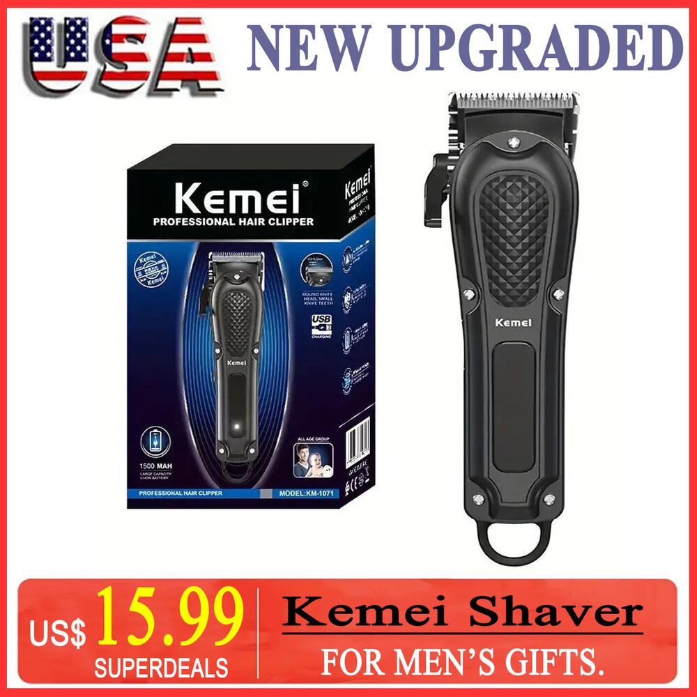 Kemei-2299/1071 Electric Hair Trimmer & Clipper Cordless Beard Cutting Machine