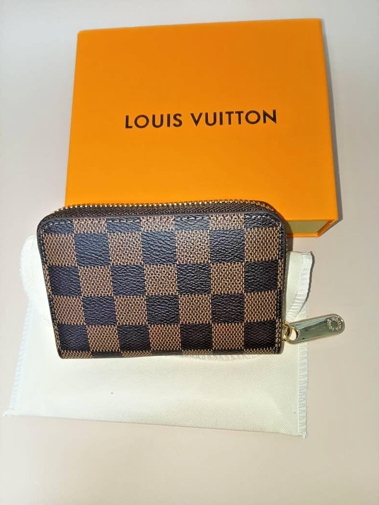 LOUIS VUITTON Key Pouch Cles Damier Ebene Coin Card Wallet HOT GIFT