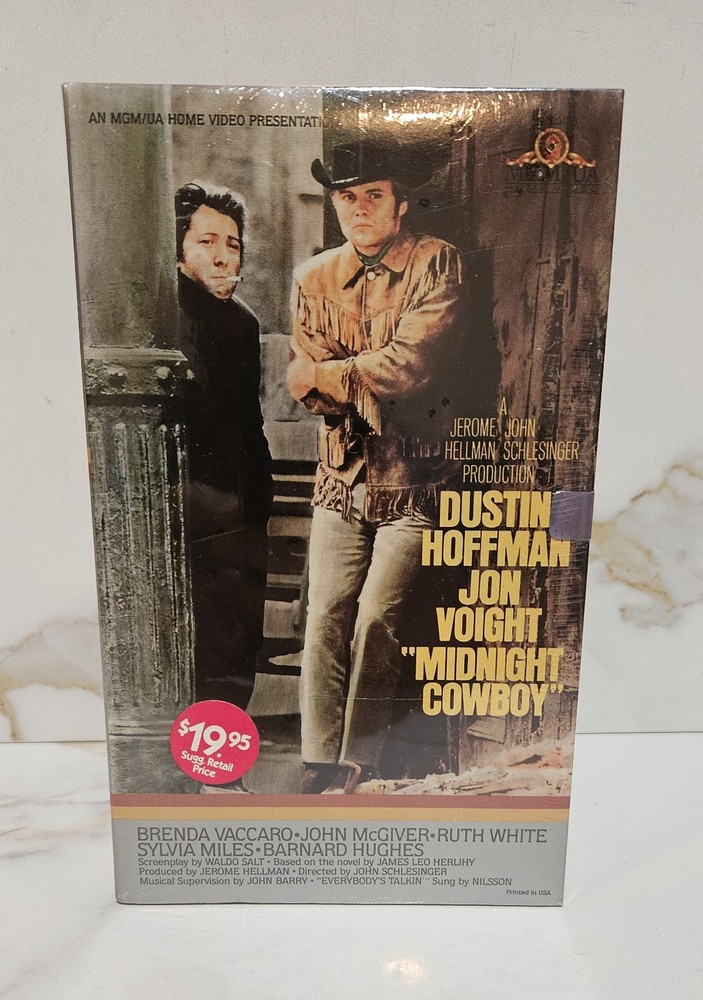 Midnight Cowboy Big Box Factory Sealed VHS Tape Dustin Hoffman Jon Voight