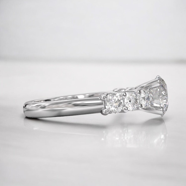 Christmas Sale Moissanite Stone Stackable Boho Ring Sterling Silver US All Size-image