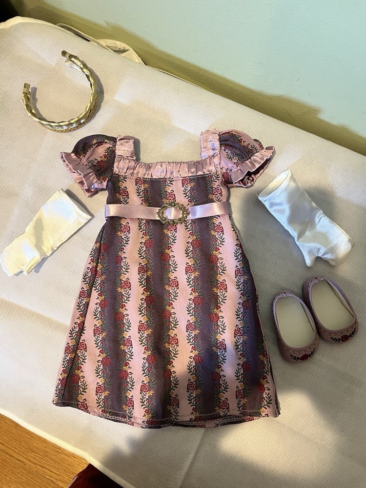 American Girl Doll Caroline Purple Holiday Gown Outfit