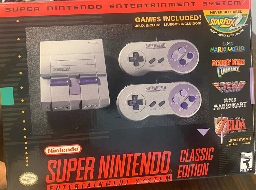 Genuine SNES Classic Mini HDMI Console with Retro Games