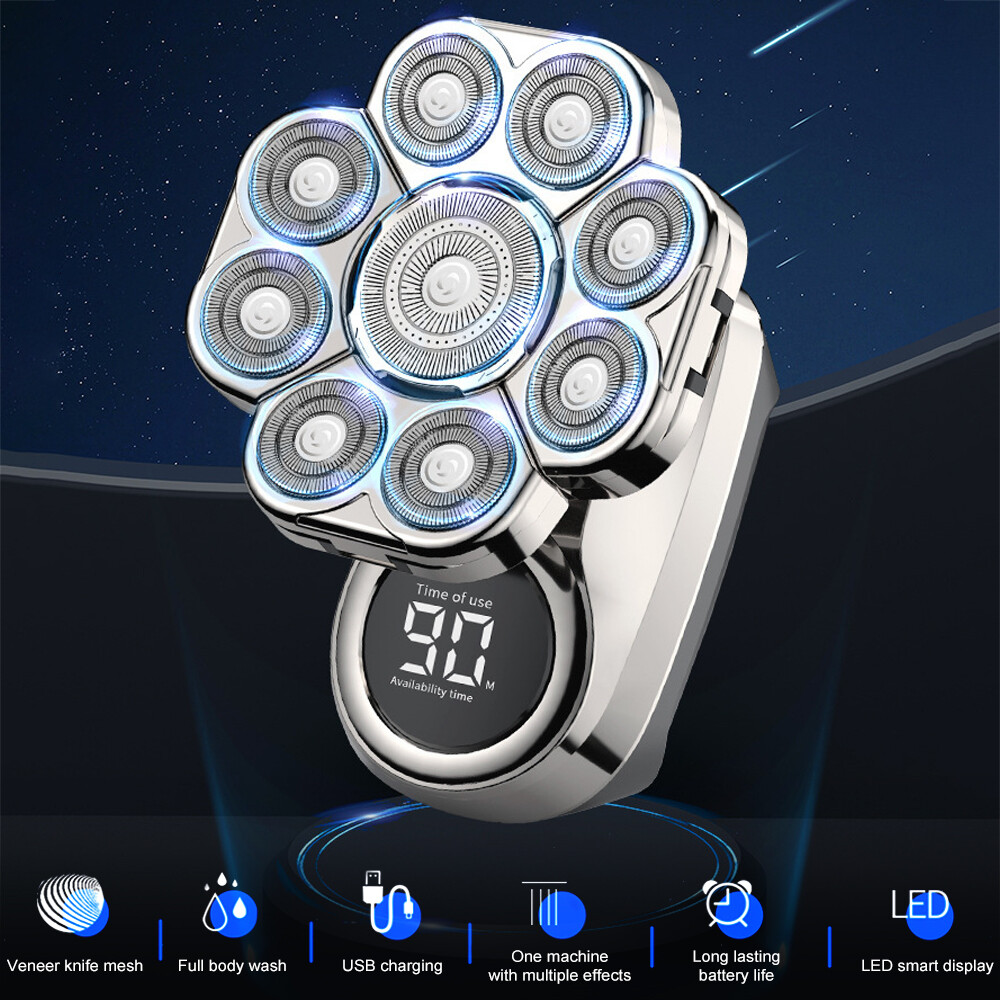 Cordless Electric Head Shaver for Bald Men Wet Dry Smooth Skull Hair Removal