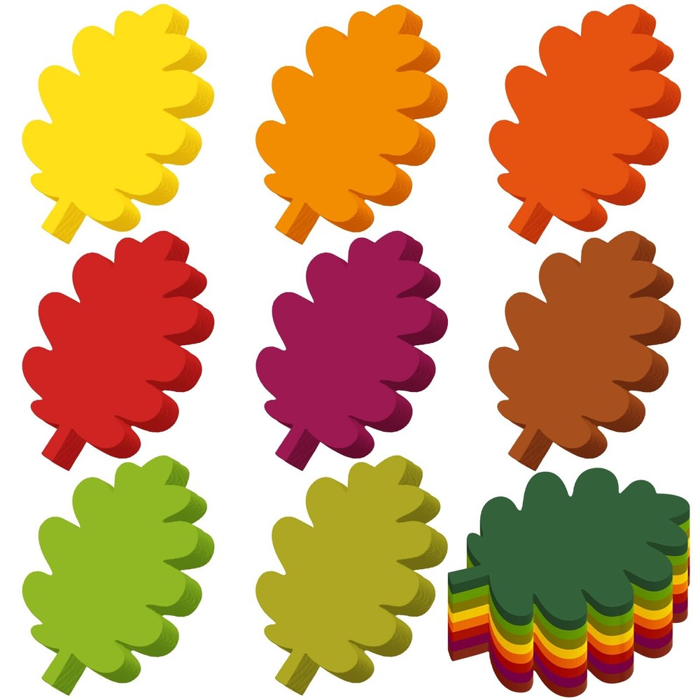 720 Pcs Maple Leaf Cutouts Paper 3.9 Inch Autumn Color Fall Cutouts for Bulle...
