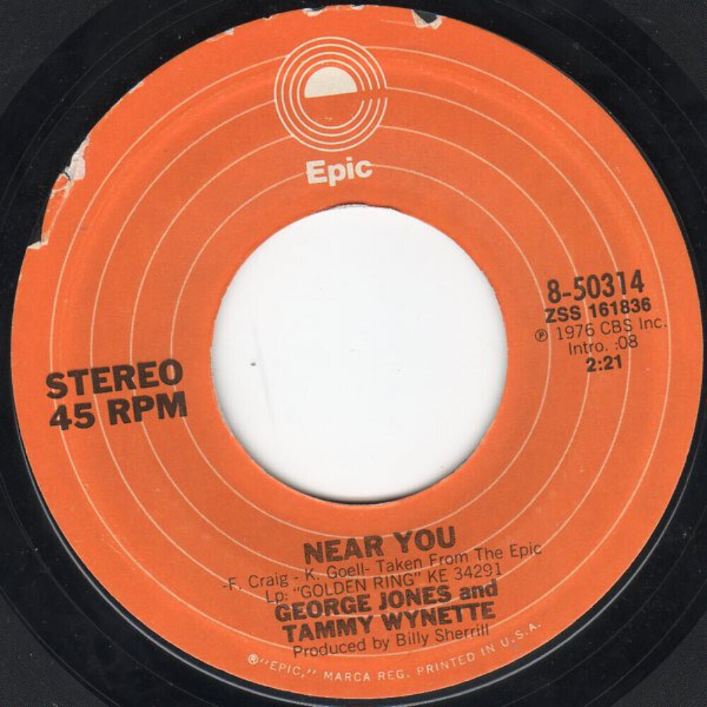 George Jones & Tammy Wynette - Near You - Epic - 8-50314 - 7
