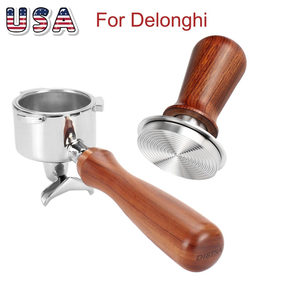 51mm Coffee Portafilter For Delonghi EC680 EC685, SMEG ECF01 Tamper Leveler Tool