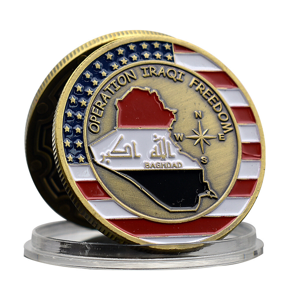 Iraq challenge copper Collectibles freedom military coins medal action coins us