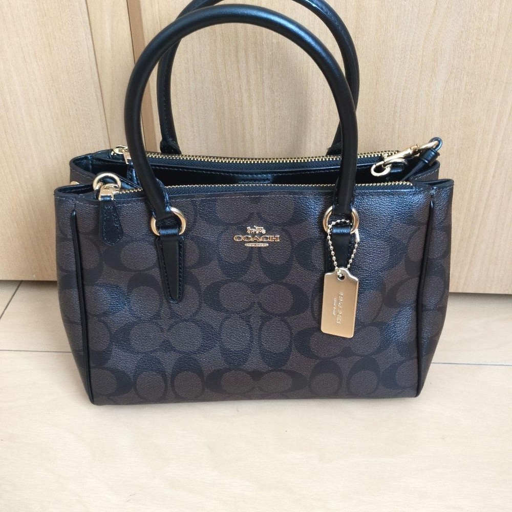 COACH Leather Handbag Brown