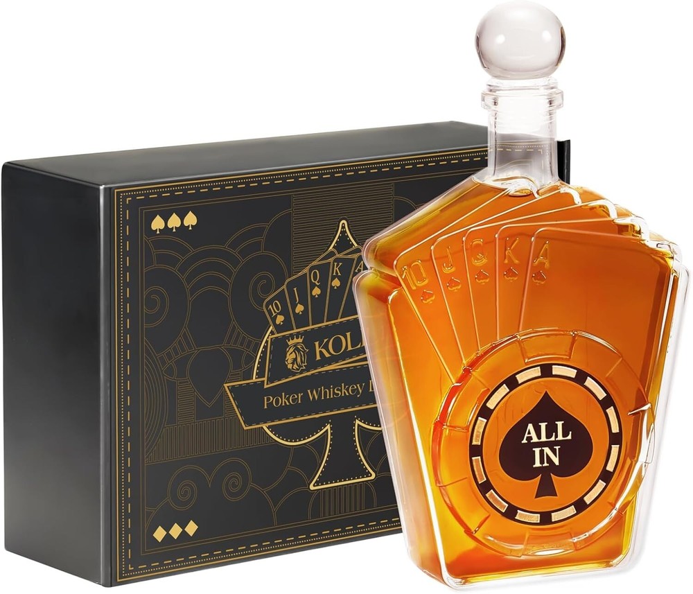 Whiskey Decanter Liquor Gifts for Him - 800 ml Whisky Decanter Glass and Stopper