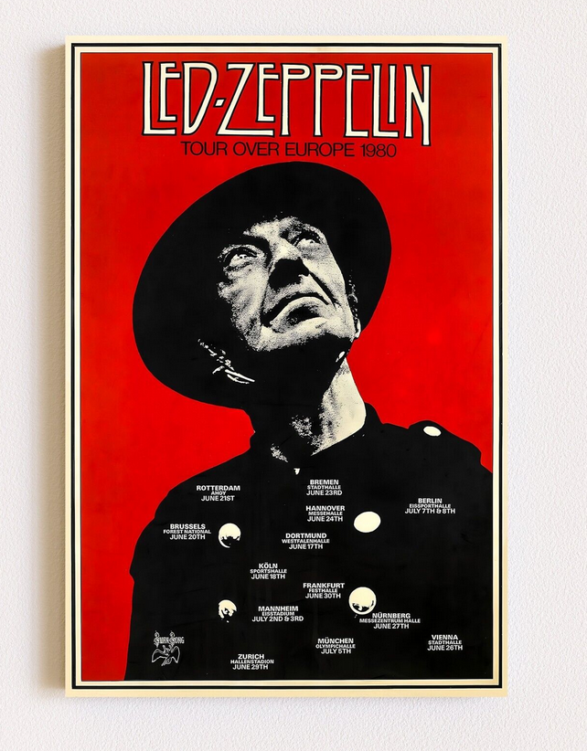 Led Zeppelin Retro Vintage Concert Music Band Poster Print