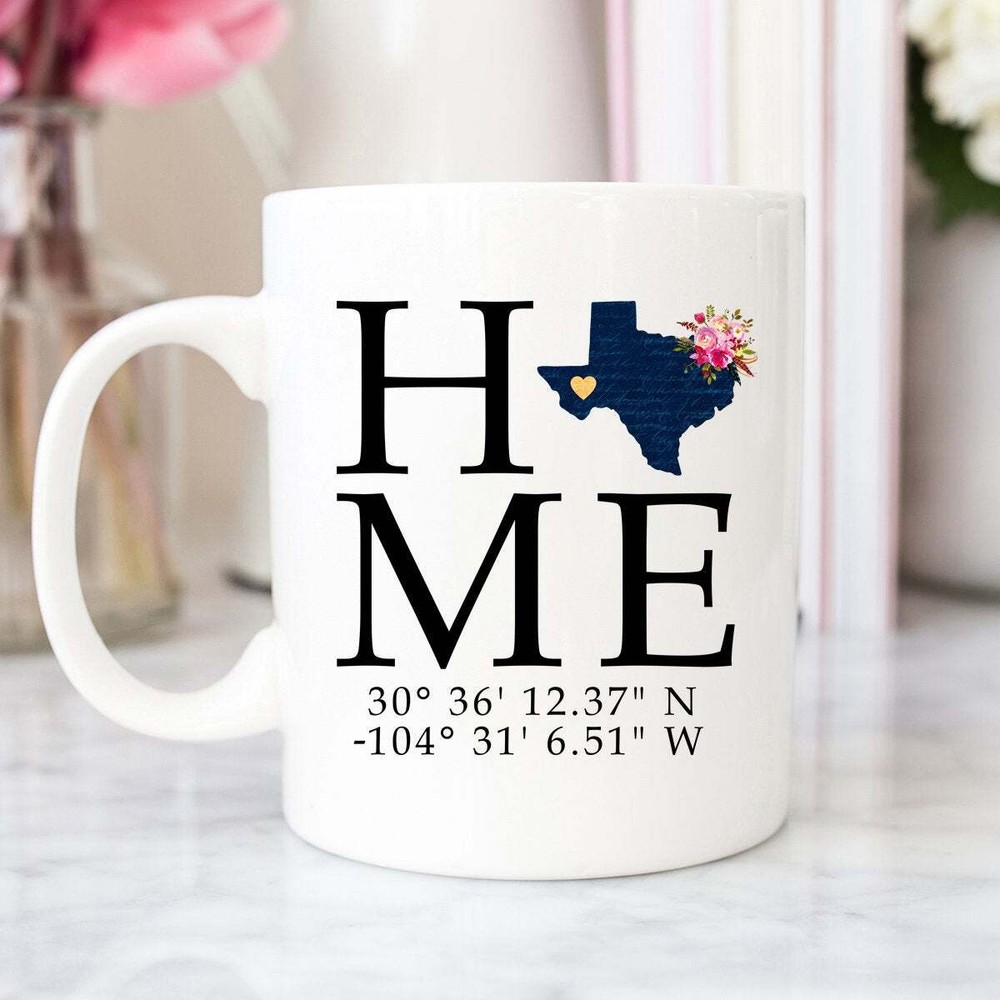 Housewarming Gift New Home Mug Coffee Mug State Mug Personalized Mug