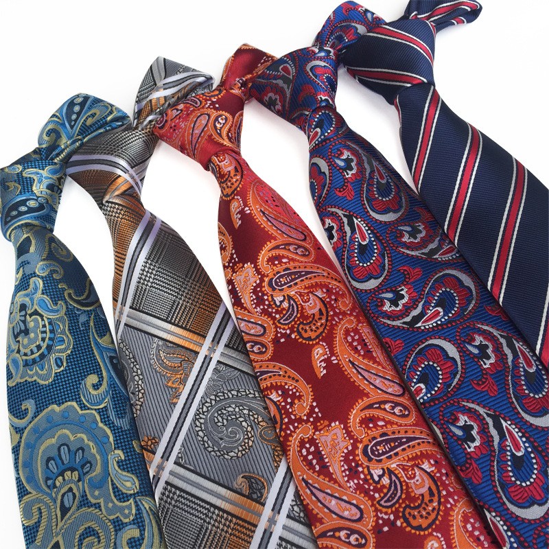 Jacquard Fabric Tie Men's Formal Business Suits 85 Colour Wedding Formal Prom