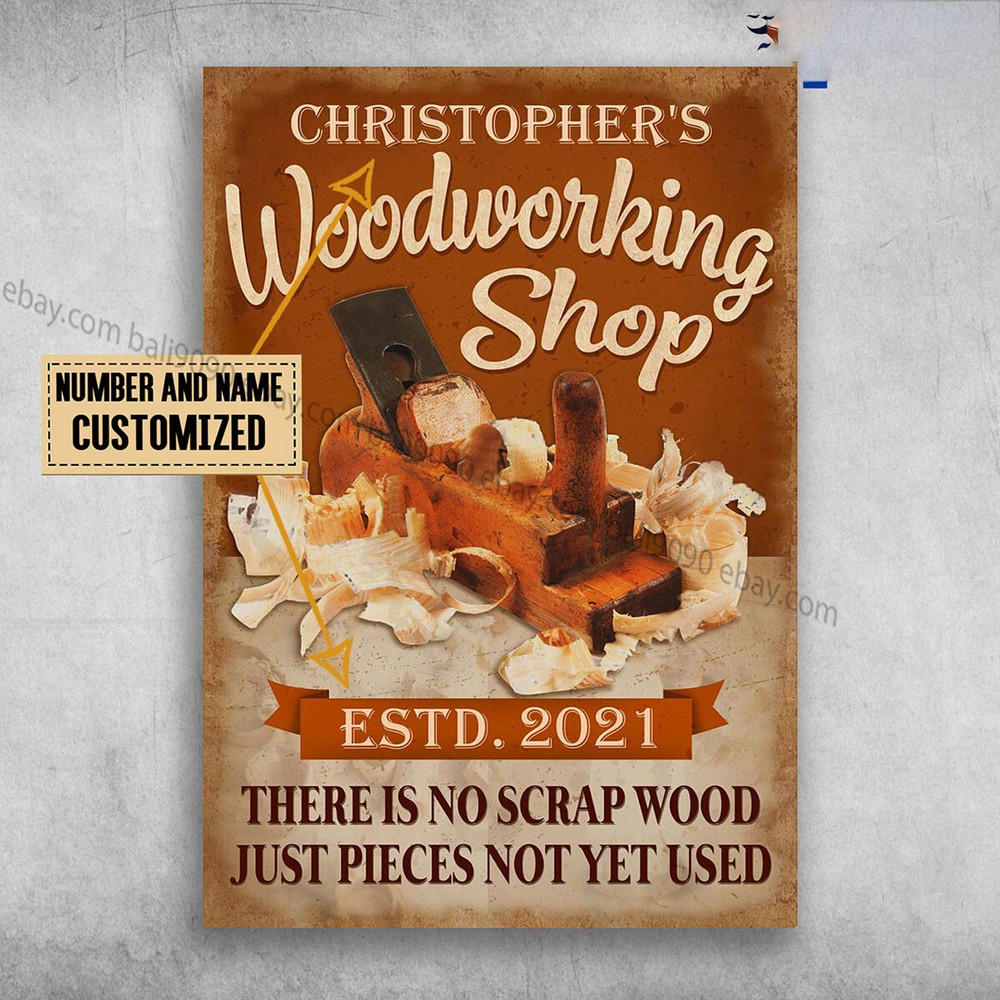 Woodworking Shop, There Is No Scrap Wood, Just Pieces Not Yet Used Customized...
