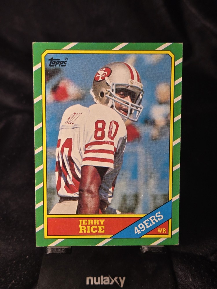 1986 Topps Jerry Rice Rookie #161 San Francisco 49ers Football Card