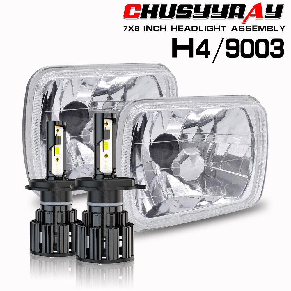 7x6 LED Headlight Hi-Lo for Chevy C1500 C2500 C3500 Suburban Truck