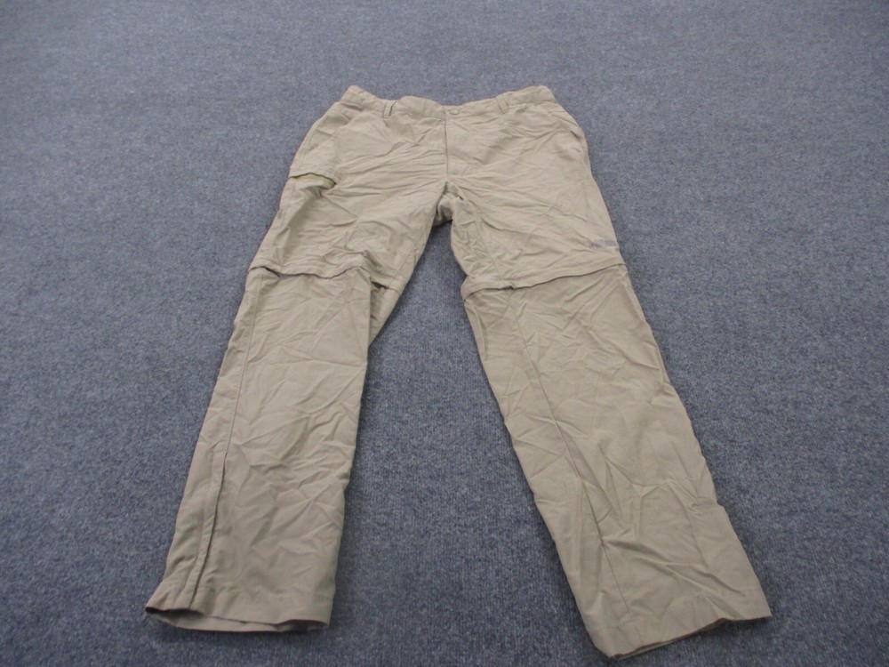 North Face Pants Adult 34 Beige Nylon Outdoors Hiking Convertible Climbing Mens