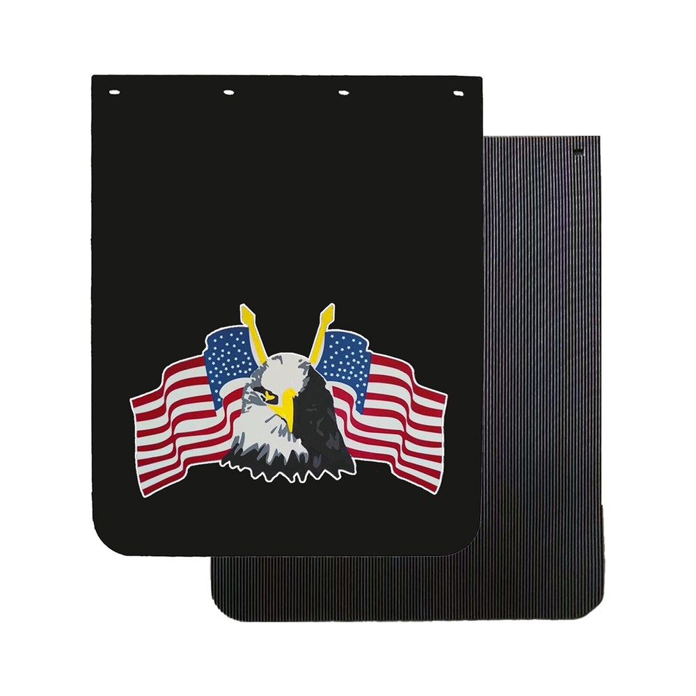 24x30 Heavy Duty Black Mud Flaps for Semi Trucks and Trailers 2PCS