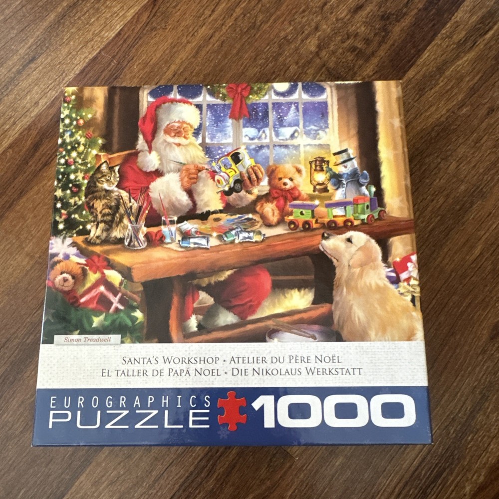 1000-Piece Eurographics Santa's Workshop Jigsaw Puzzle Brand New Sealed