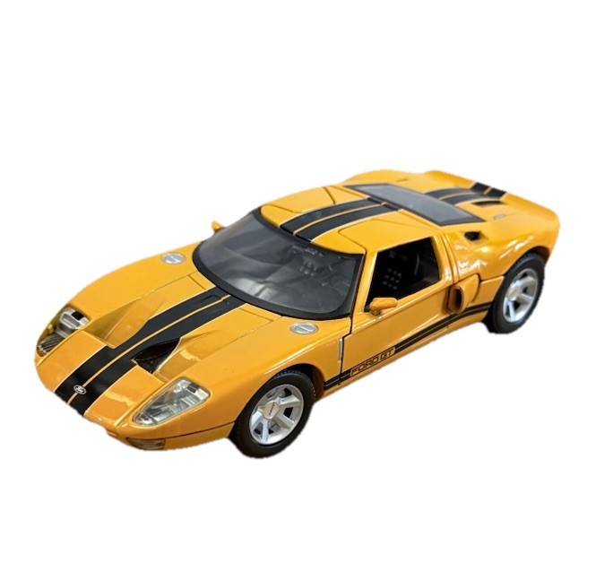 Vintage Die Cast Motormax 1:24 Ford GT Concept Coupe Yellow 7.5