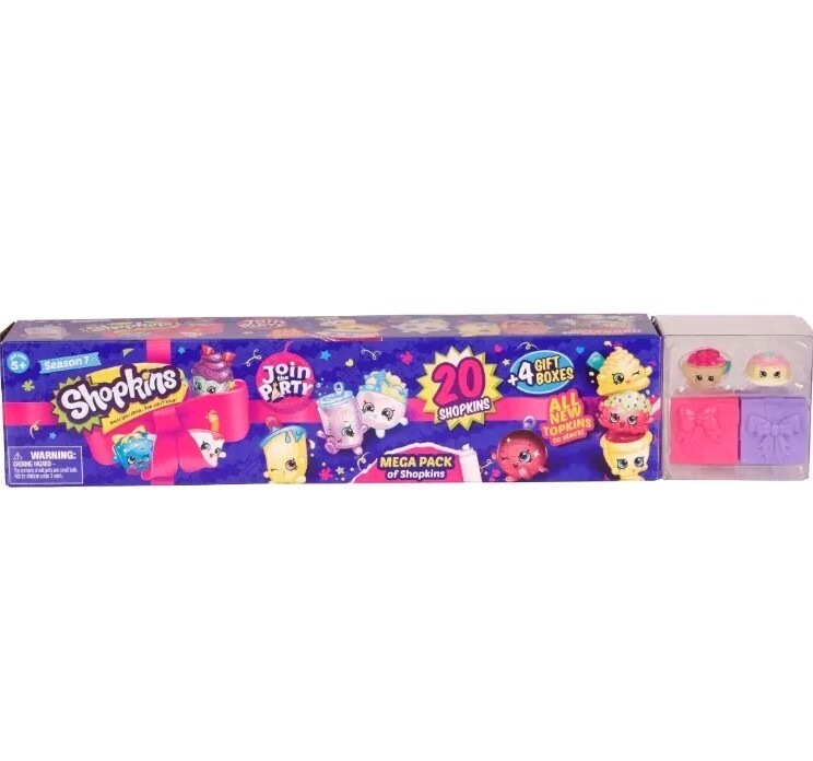 Shopkins Season 7 Mega Pack 20 Shopkins + 4 Gift Boxes