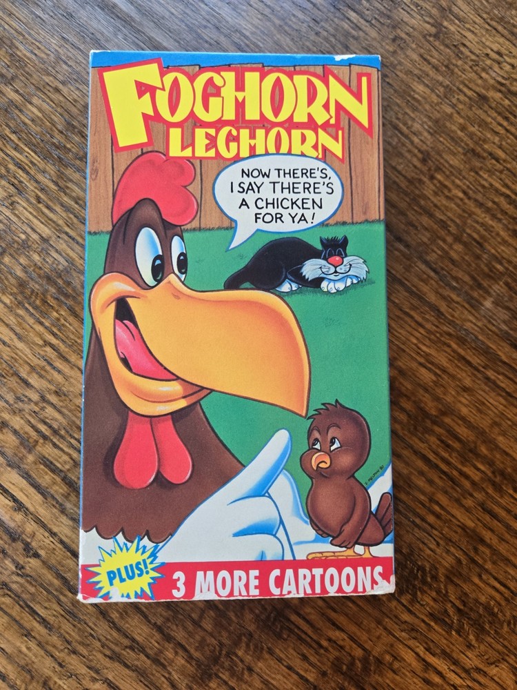 1990 VHS tape Foghorn Leghorn and Friends cartoons from United American Video