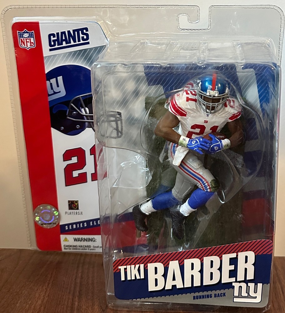McFarlane Tiki Barber Giants White Jersey Chase Series 11 NFL Figure U1