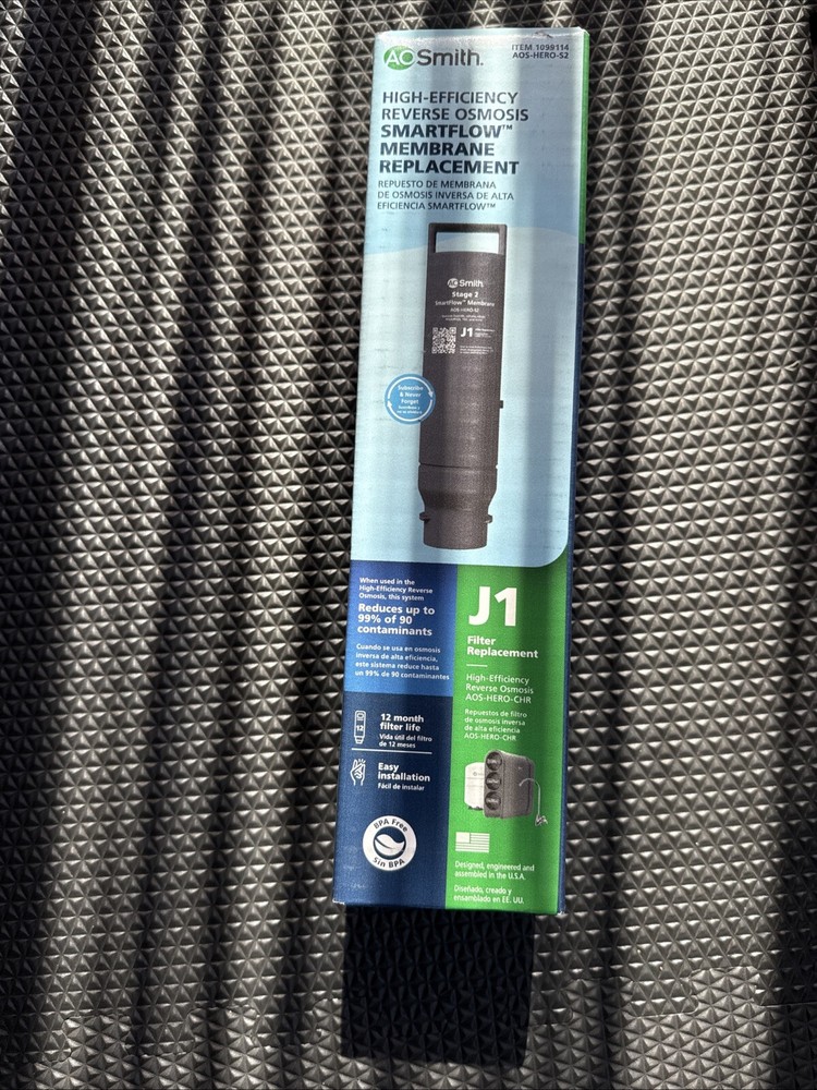 A.O. Smith Membrane Replacement Reverse Osmosis Under Sink J1 Filter AOS-HERO-S2