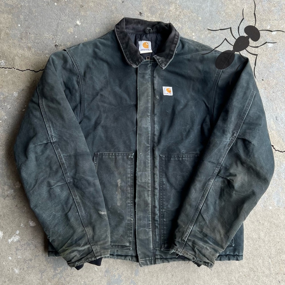 Vintage Y2K Carhartt J02 arctic jacket in faded black
