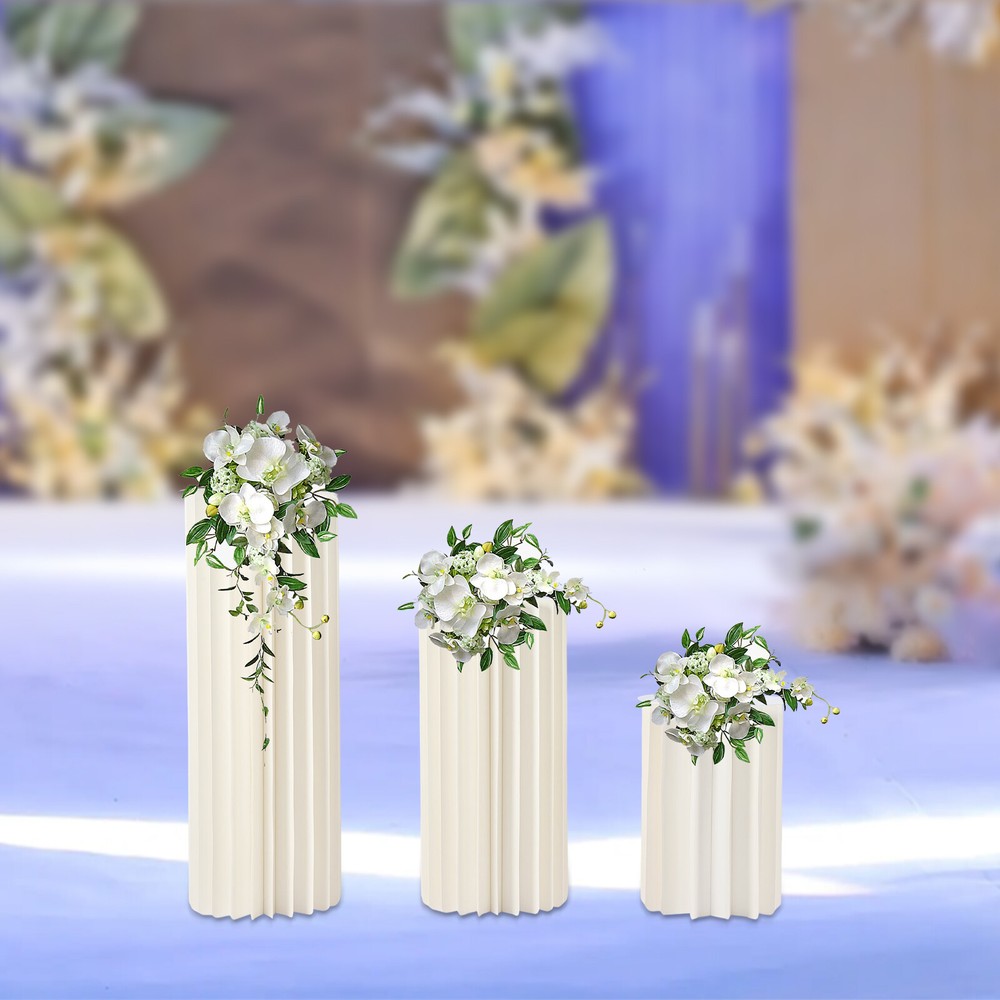 Wedding Centerpieces Cardboard Flower Vases Party Tables Decor Cylinder Stands