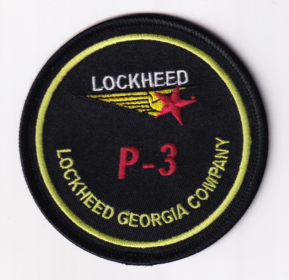 Lockheed Martin P-3 Orion Georgia 3.5 Inch Iron-On Shoulder Patch