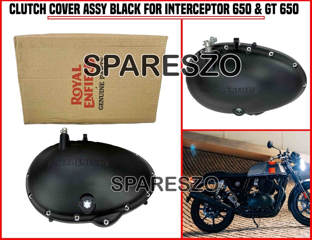 CLUTCH COVER ASSY BLACK FIT FOR ROYAL ENFIELD GT 650 & INTERCEPTOR 650