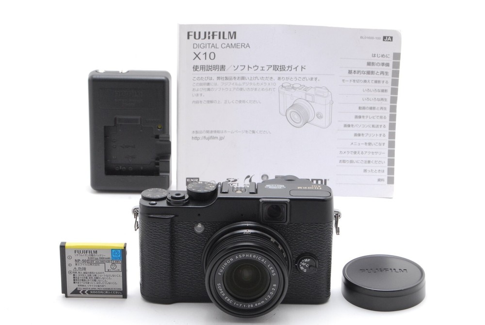 Fujifilm X10 12MP Digital Camera Black Japan Import EXC+5 Condition