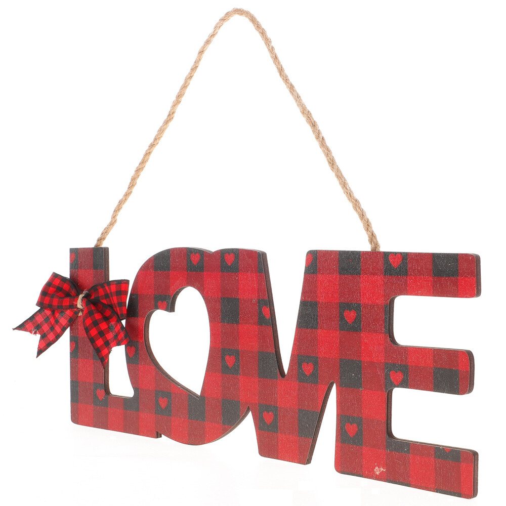 Valentines Day Hanging Sign Love Pendant Hotel Decoration Office
