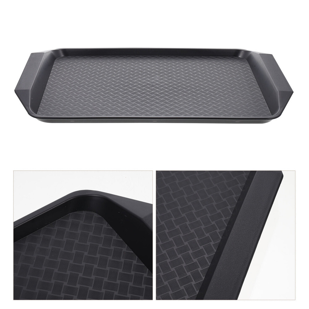 Snack Serving Tray with Removable Insert for Easy Eating Rectangular Design  