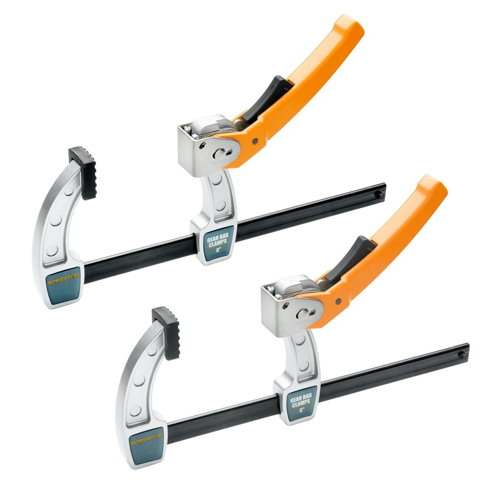 71586 8-Inch Gear Bar Clamps for Woodworking, Quick Release with 600lb Clampi...