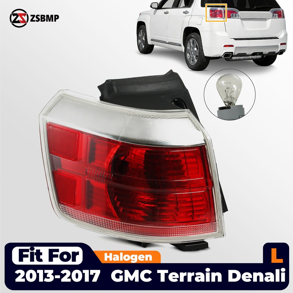 For 2013-2017 GMC Terrain Denali Tail Light Brake Lamp Outer Left Driver W/Bulb