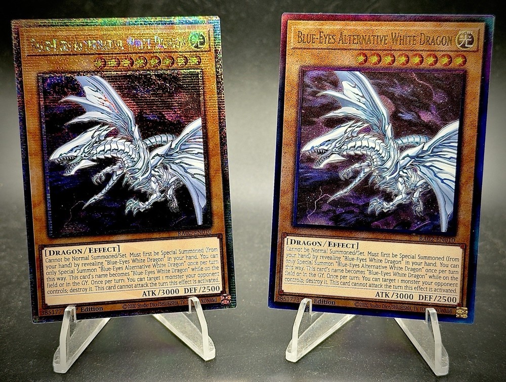 YuGiOh Blue-Eyes Alternative White Dragon RA02 QCSR & PUR 1st Ed NM
