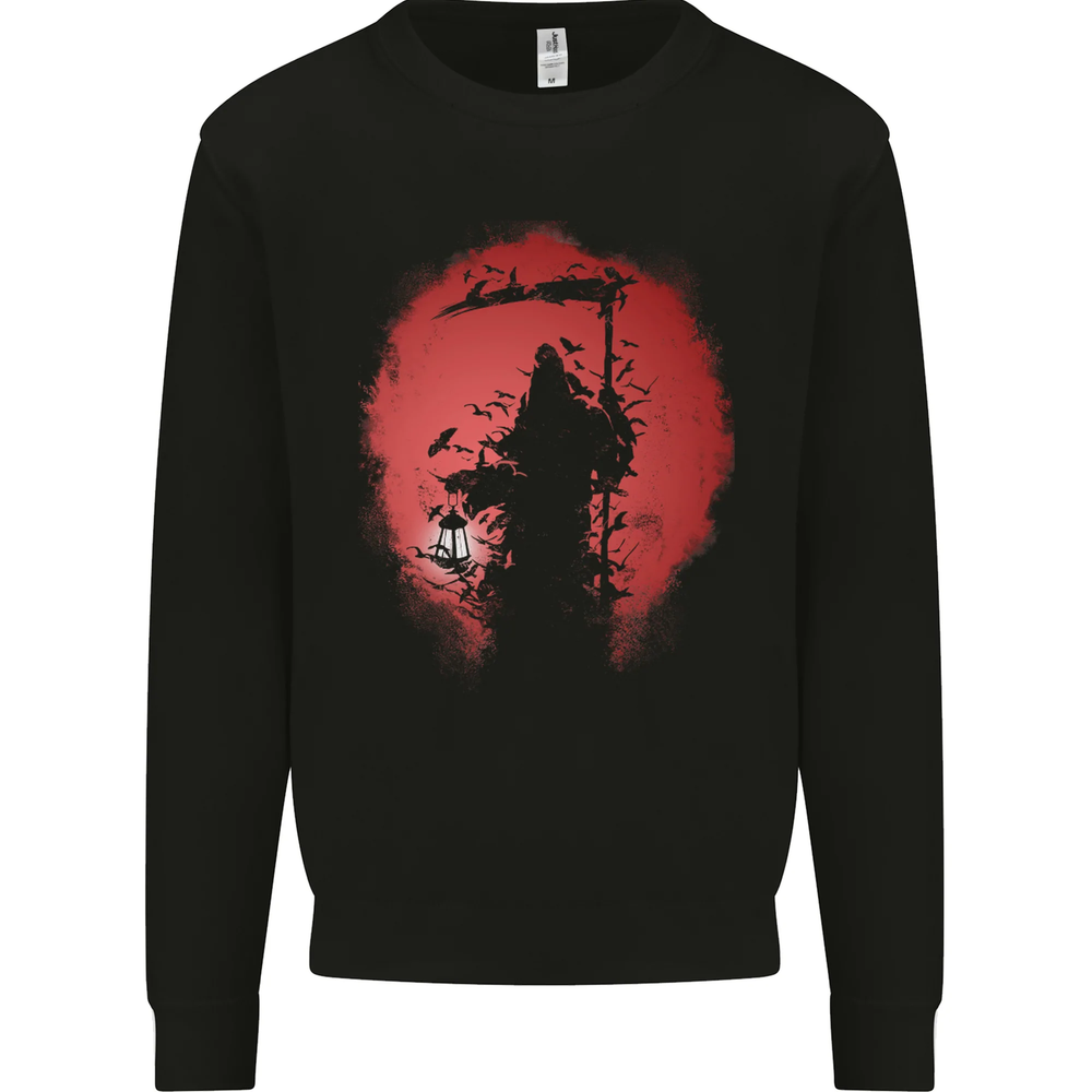 Afterlife Grim Reaper Death Gothic Skull Mens Sweatshirt Jumper