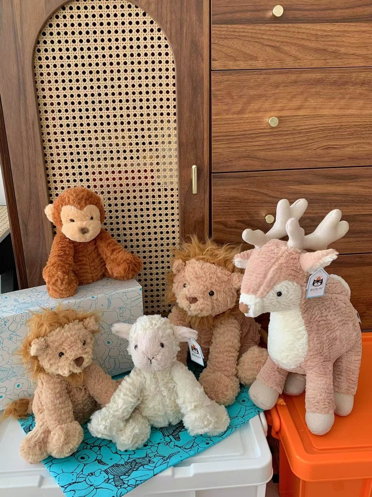 Jellycat Interesting and lovely Wave haired Small Lamb Plush Doll Gift Kids Toy